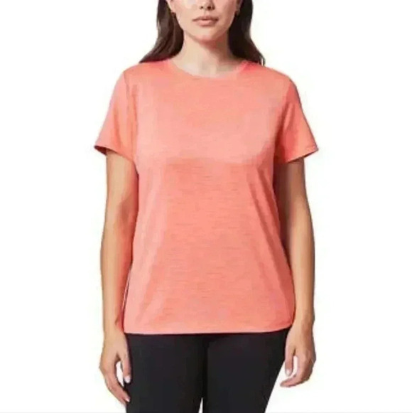 NWOT 2 Pack Mondetta Active Tees Peach/Coral Pink T-shirts Various Sizes - Picture 3 of 7